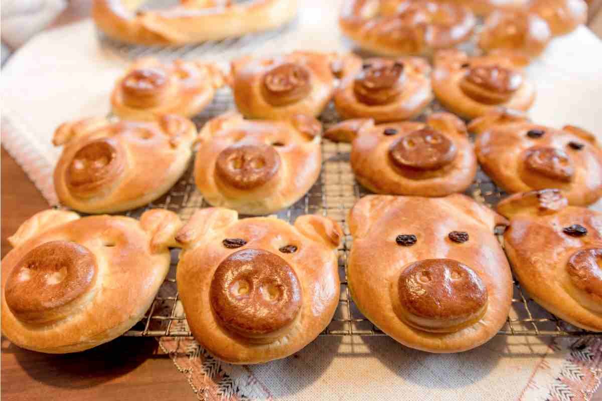 Dolci a forma di maiale portafortuna a Capodanno 